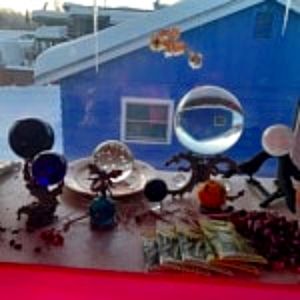 Collection of Crystal Ball all with stands!